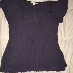 BODEN purple/gray v neck- sleep or lounge top